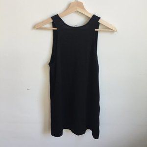 Aritzia Wilfred Black Knit Tank Top